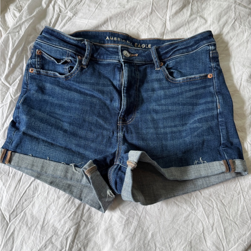 American Eagle Outfitters Dark Blue Jean Shorts